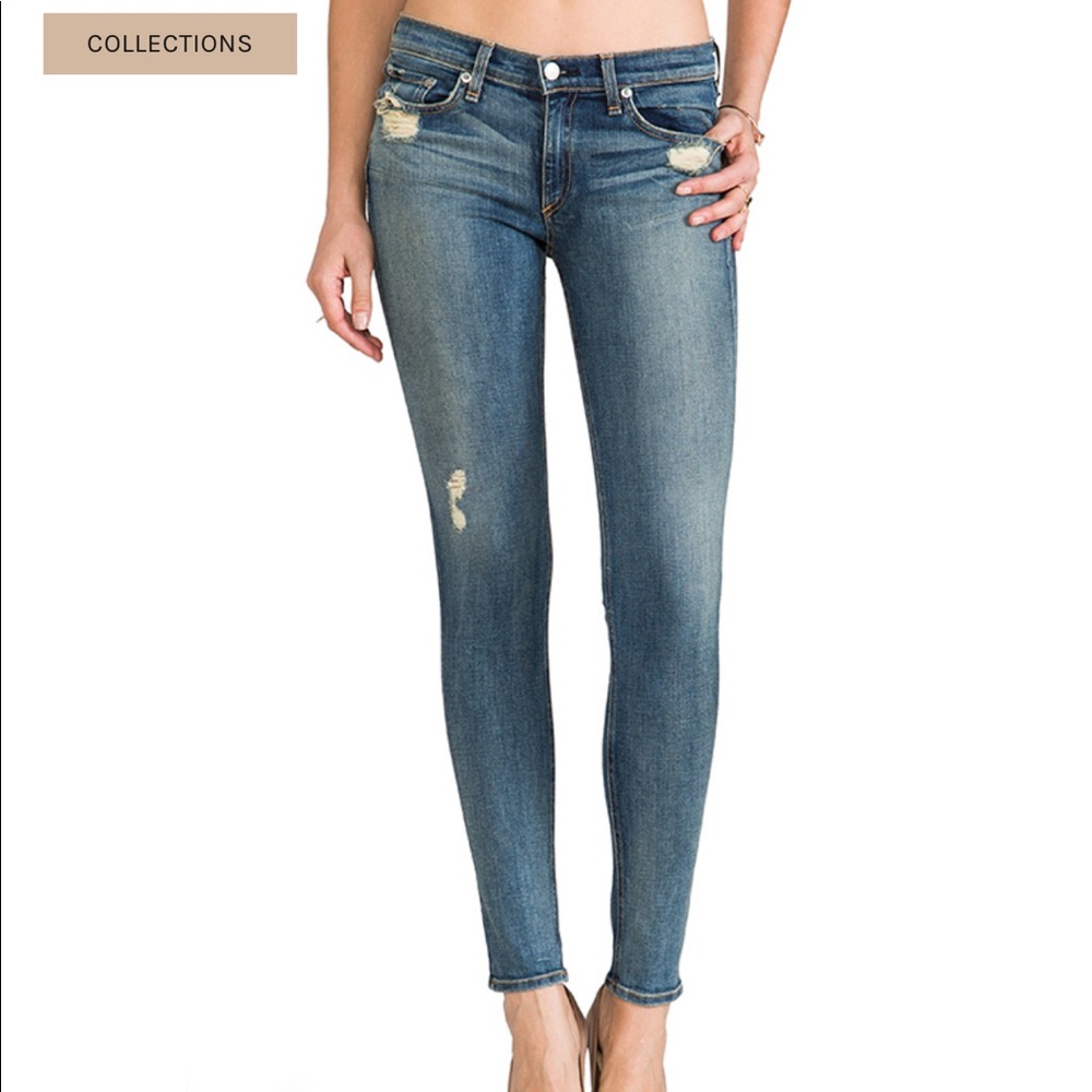 Rag & Bone “The Skinny” Jeans in Destroyed